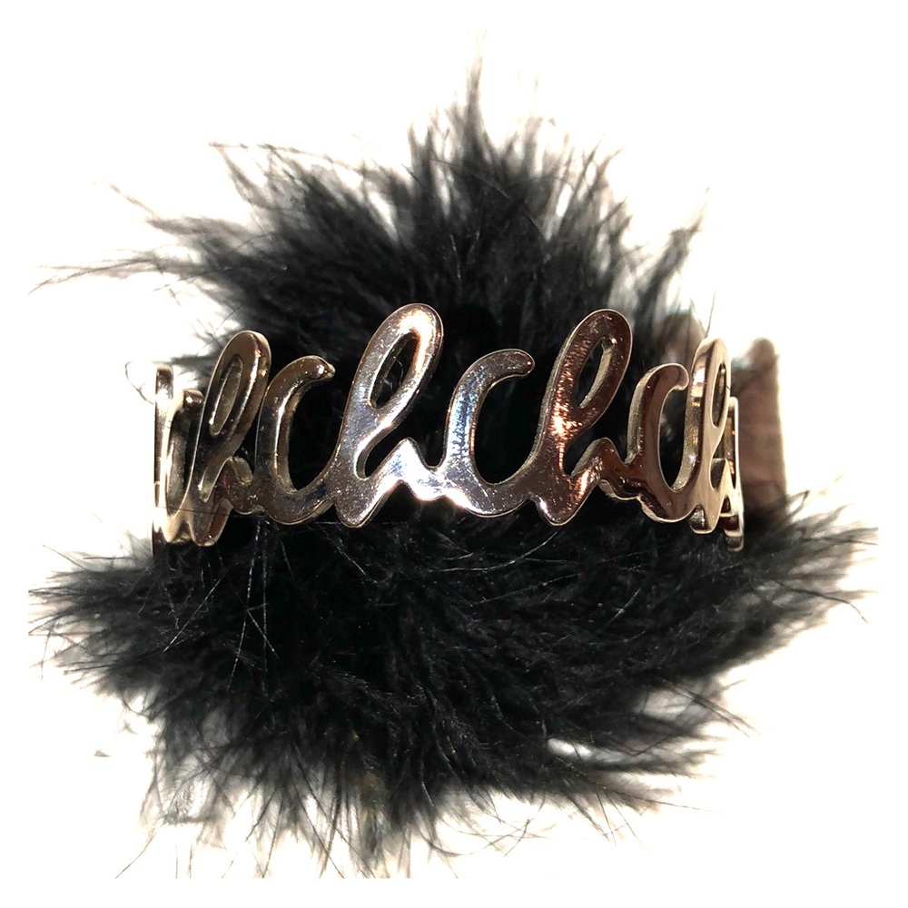 Carolina Herrera rhodium plated CH bracelet